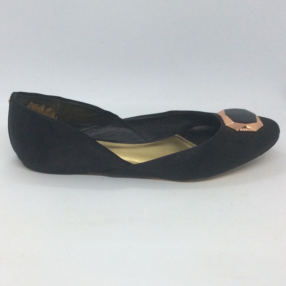 Ted Baker London Velvet Black W/Gold Accenr